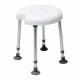 Sprchovací stolček Delphi zaťažiteľný do 180 kg, biely
